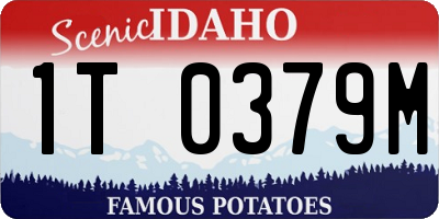 ID license plate 1T0379M