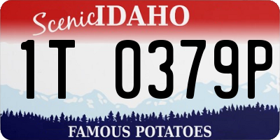 ID license plate 1T0379P