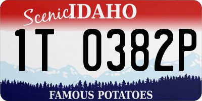 ID license plate 1T0382P