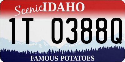 ID license plate 1T0388Q