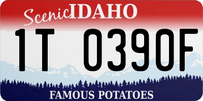 ID license plate 1T0390F