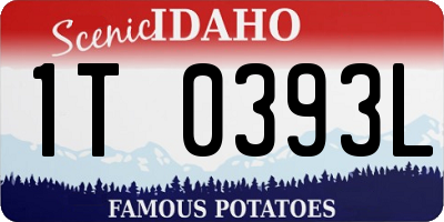 ID license plate 1T0393L