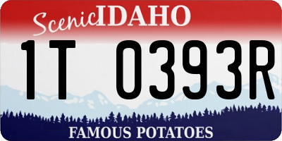 ID license plate 1T0393R
