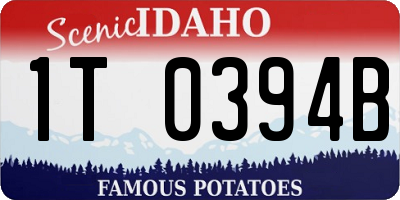 ID license plate 1T0394B