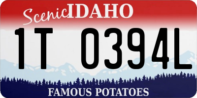 ID license plate 1T0394L