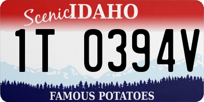 ID license plate 1T0394V