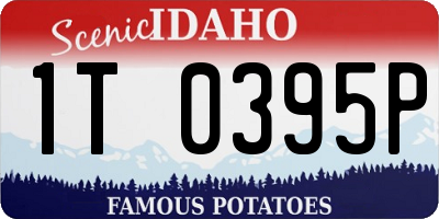 ID license plate 1T0395P