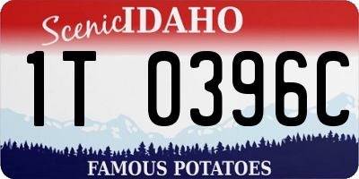 ID license plate 1T0396C