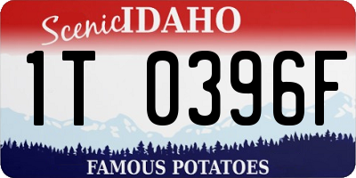 ID license plate 1T0396F
