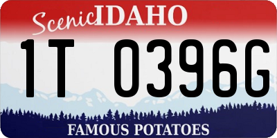 ID license plate 1T0396G