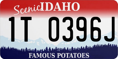 ID license plate 1T0396J