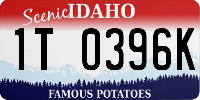 ID license plate 1T0396K