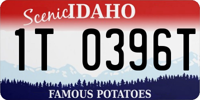 ID license plate 1T0396T
