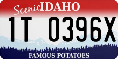 ID license plate 1T0396X