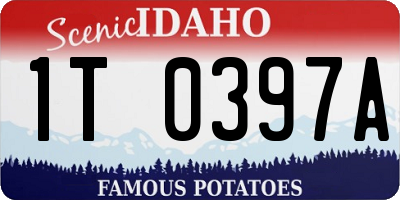 ID license plate 1T0397A