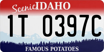 ID license plate 1T0397C