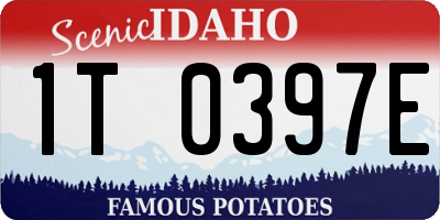 ID license plate 1T0397E