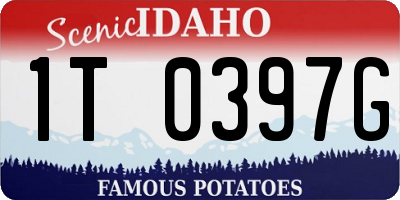 ID license plate 1T0397G