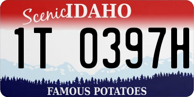 ID license plate 1T0397H