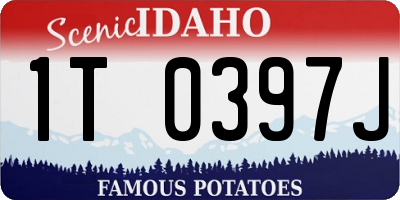 ID license plate 1T0397J