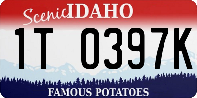 ID license plate 1T0397K