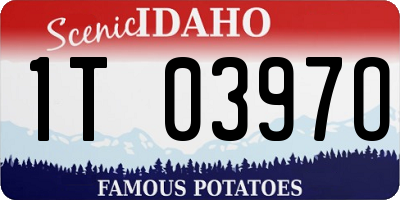 ID license plate 1T0397O