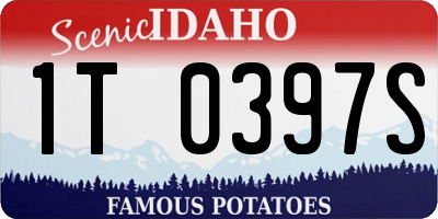 ID license plate 1T0397S