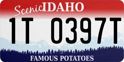 ID license plate 1T0397T