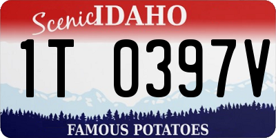ID license plate 1T0397V