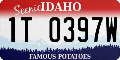 ID license plate 1T0397W