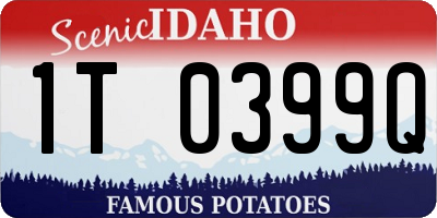 ID license plate 1T0399Q