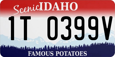 ID license plate 1T0399V