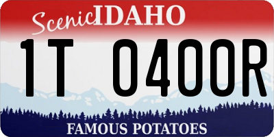 ID license plate 1T0400R