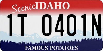 ID license plate 1T0401N