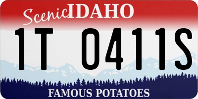 ID license plate 1T0411S
