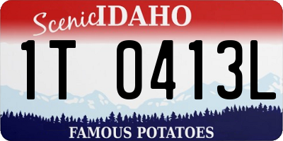 ID license plate 1T0413L