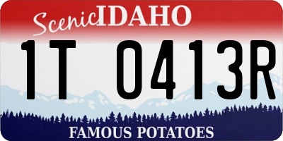 ID license plate 1T0413R