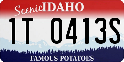 ID license plate 1T0413S