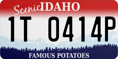 ID license plate 1T0414P