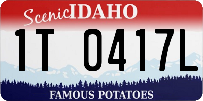 ID license plate 1T0417L