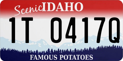 ID license plate 1T0417Q
