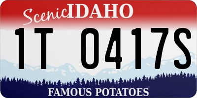 ID license plate 1T0417S