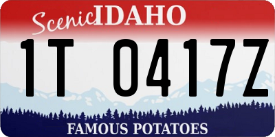 ID license plate 1T0417Z