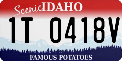 ID license plate 1T0418V