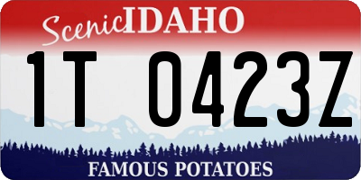 ID license plate 1T0423Z