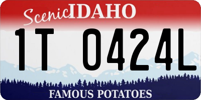 ID license plate 1T0424L