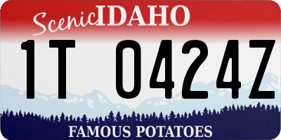 ID license plate 1T0424Z
