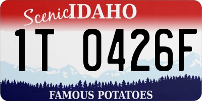 ID license plate 1T0426F