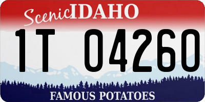 ID license plate 1T0426O