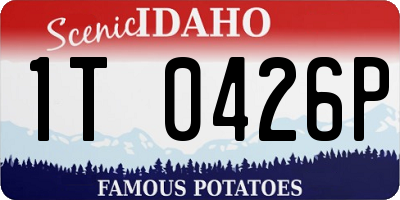 ID license plate 1T0426P